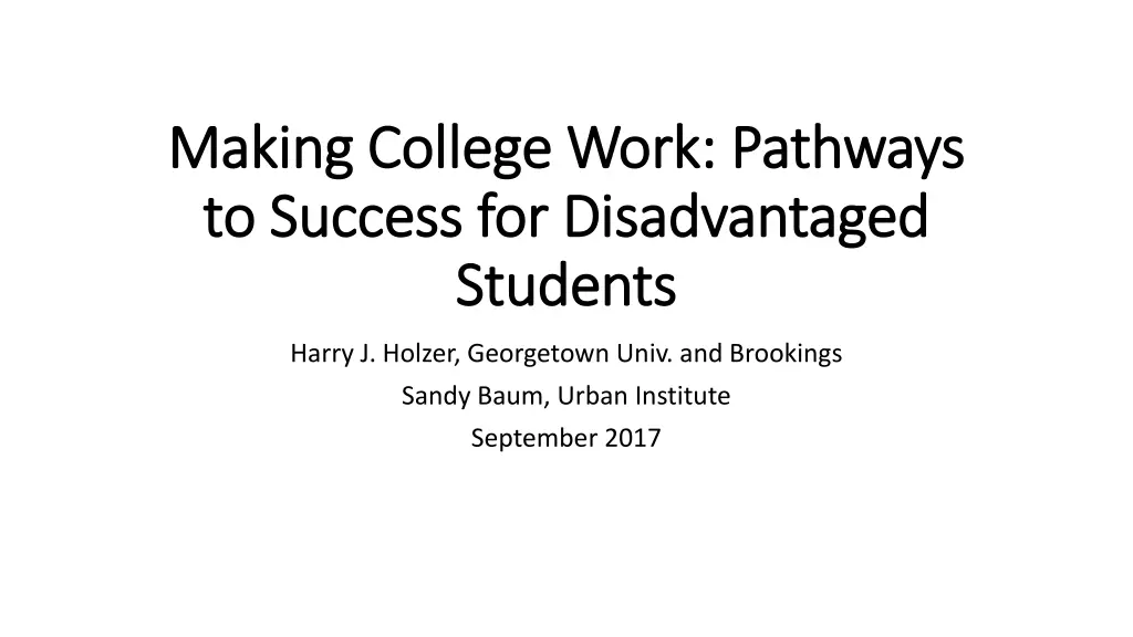 making college work pathways making college work n.w