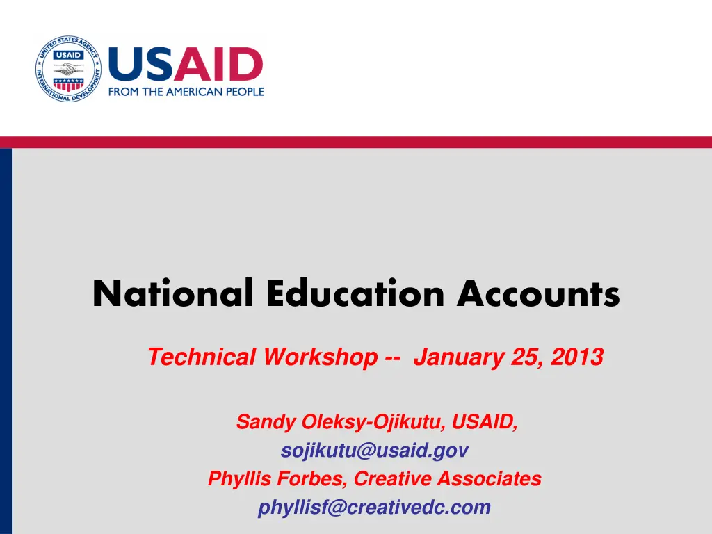 national education accounts n.w