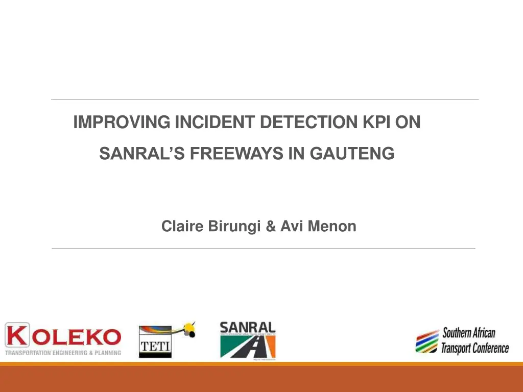 improving incident detection kpi on n.w