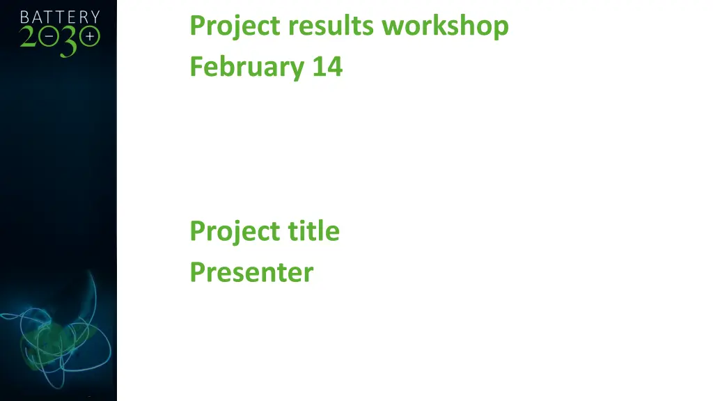 project results workshop february 14 n.w