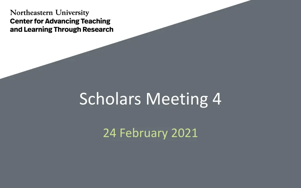 scholars meeting 4 n.w