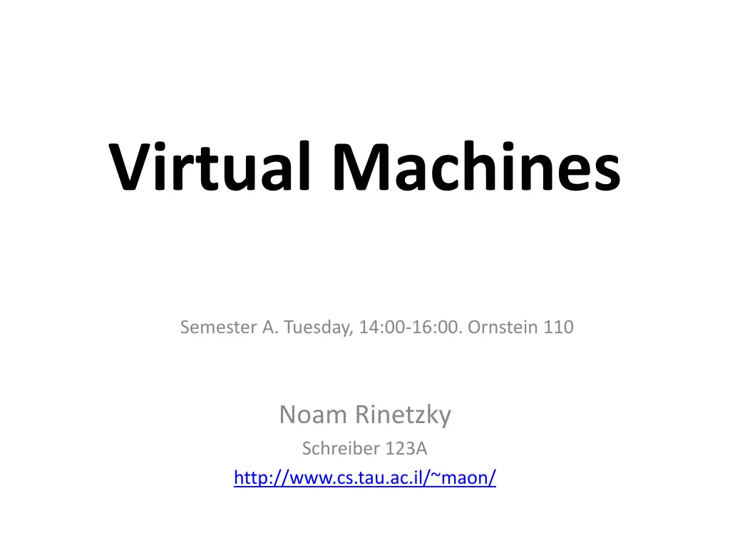 virtual machines n.w