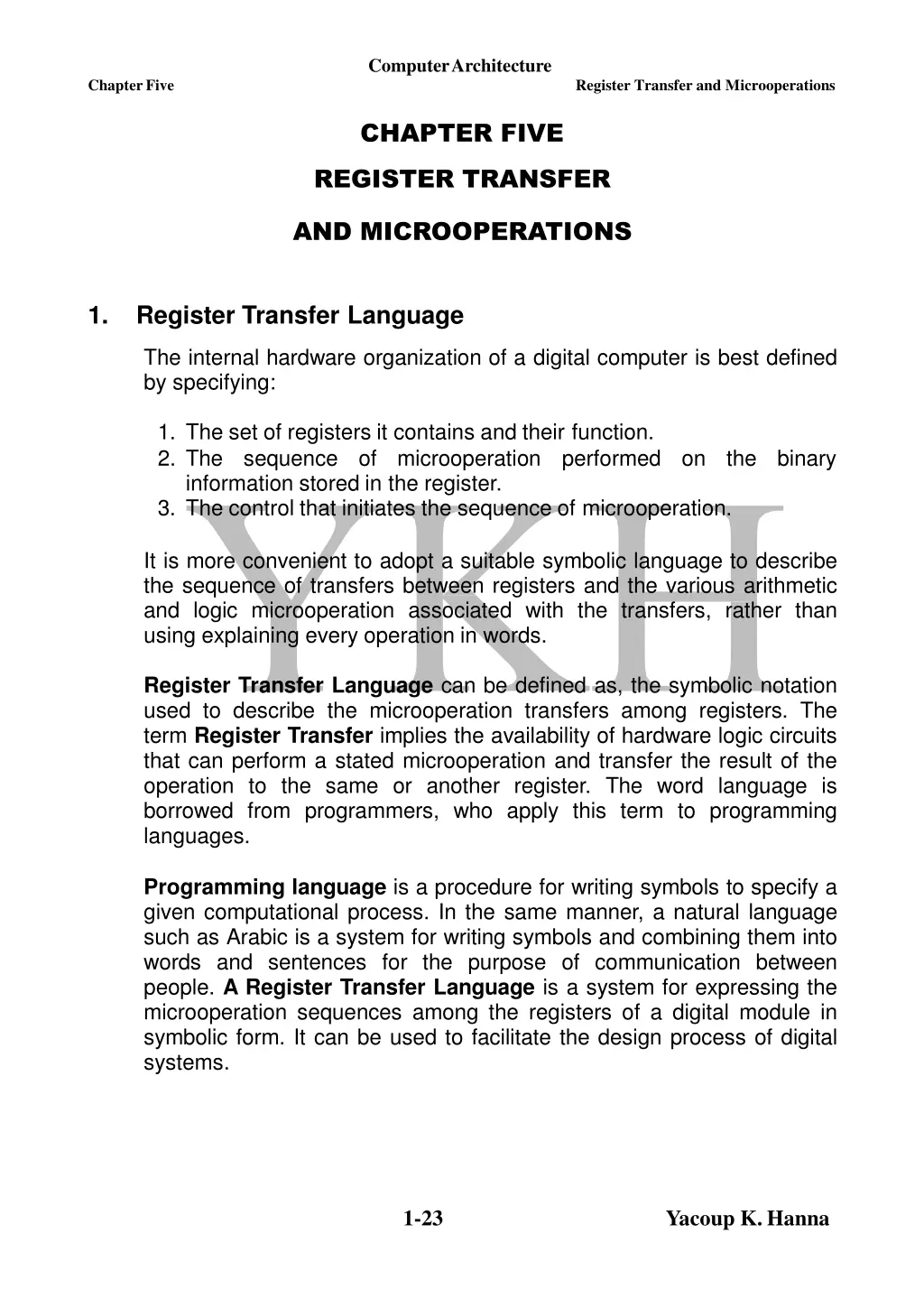 computerarchitecture n.w