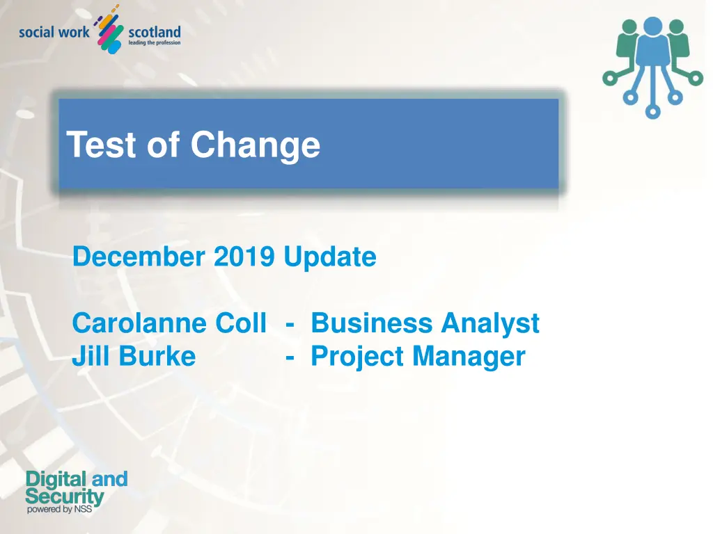 test of change n.w
