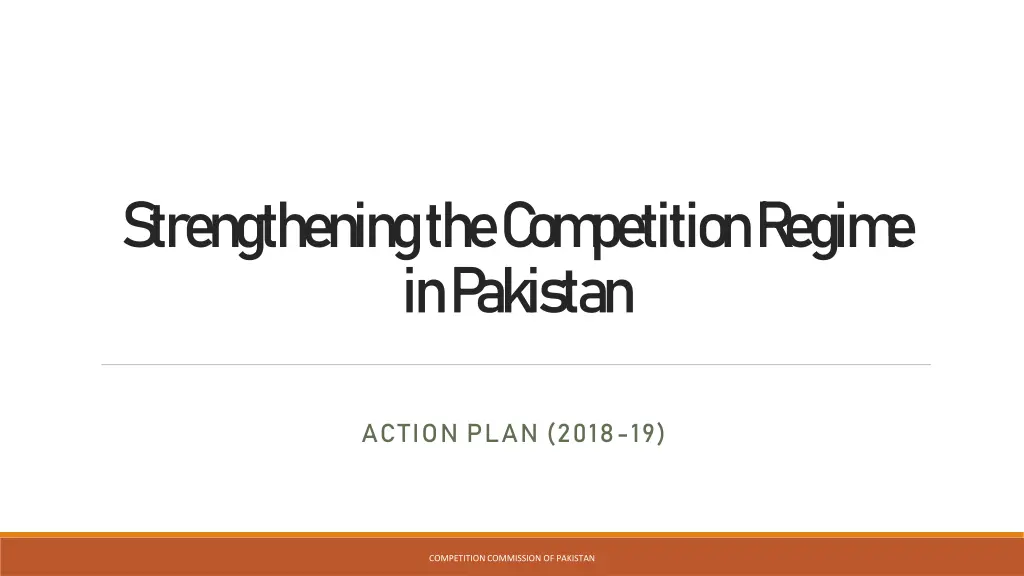 strengthening the c om petition r egim n.w