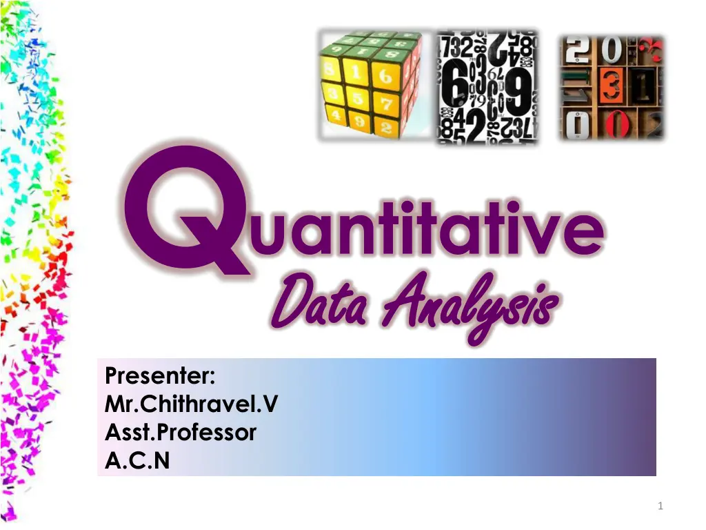 q uantitative data analysis data analysis n.w