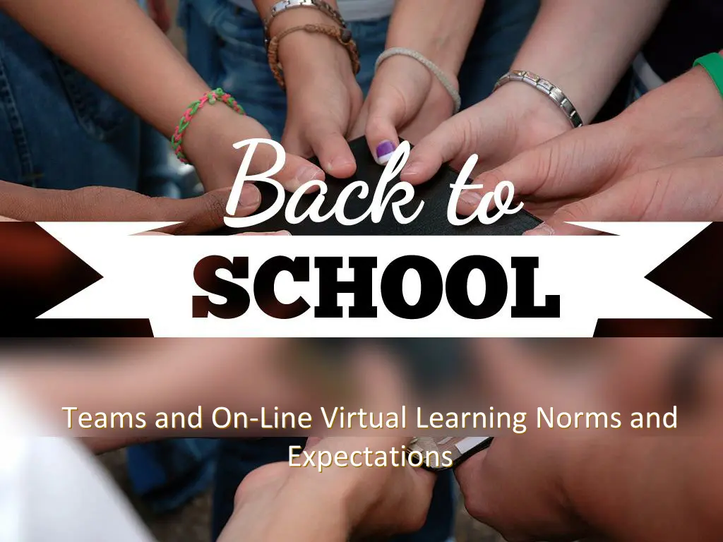 teams and on line virtual learning norms n.w
