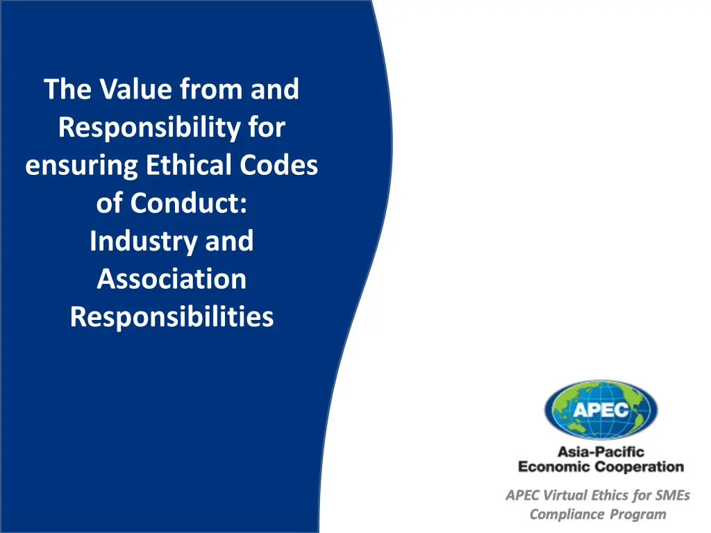 the value from and responsibility for ensuring n.w