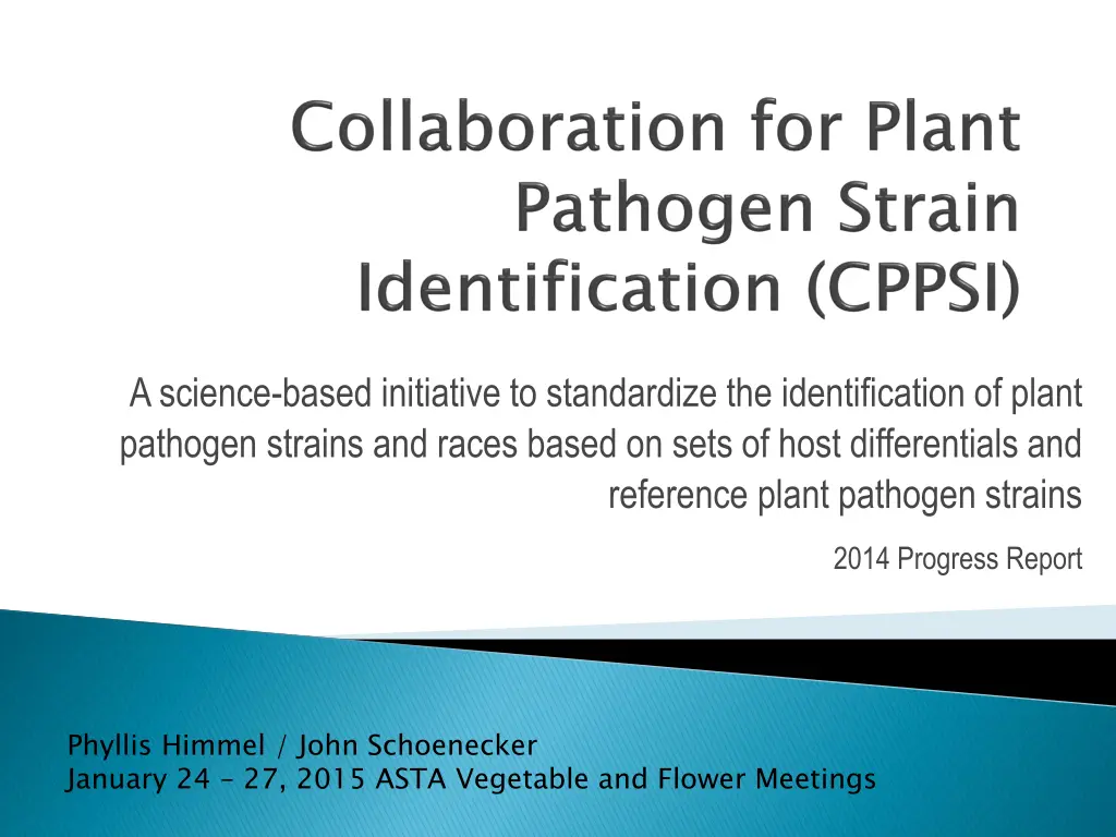 a science based initiative to standardize n.w