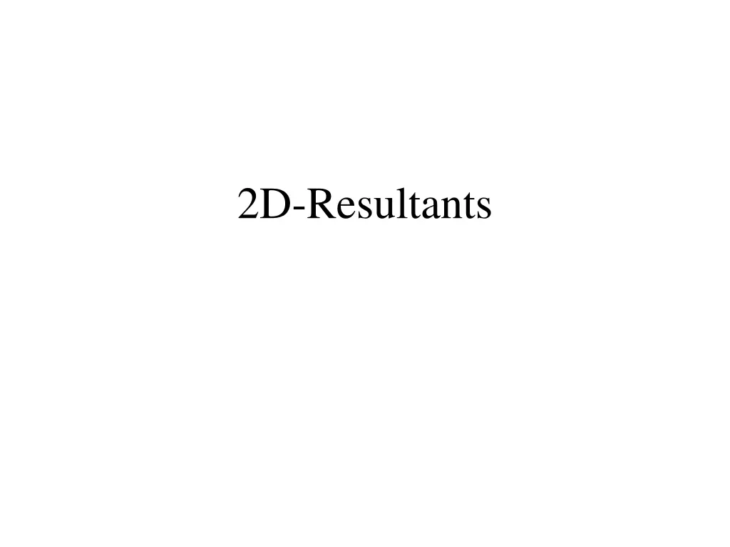 2d resultants n.w