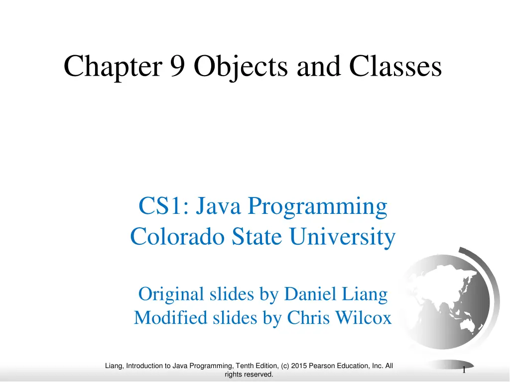 chapter 9 objects and classes n.w