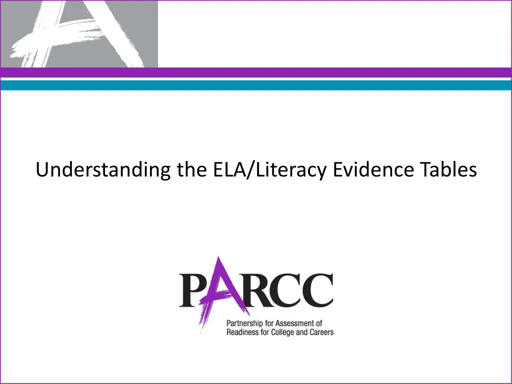 understanding the ela literacy evidence tables n.w