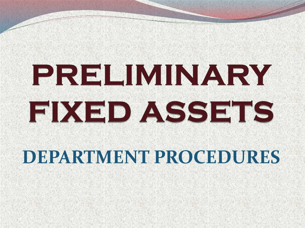 department procedures n.w