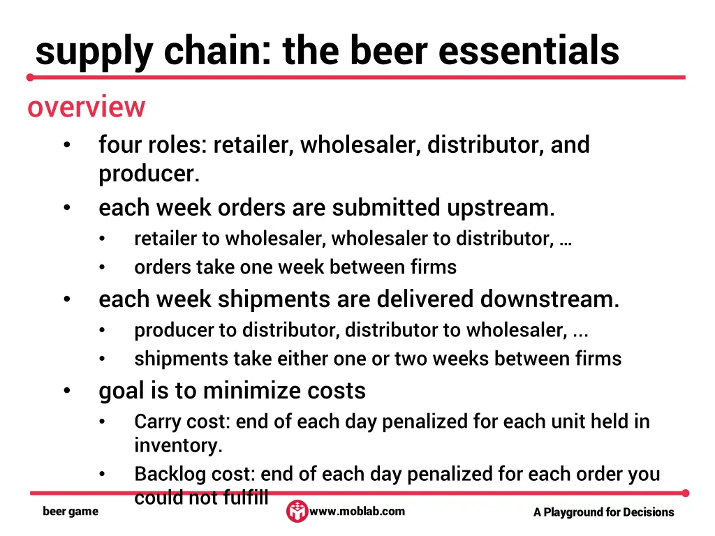 supply chain the beer essentials overview four n.w