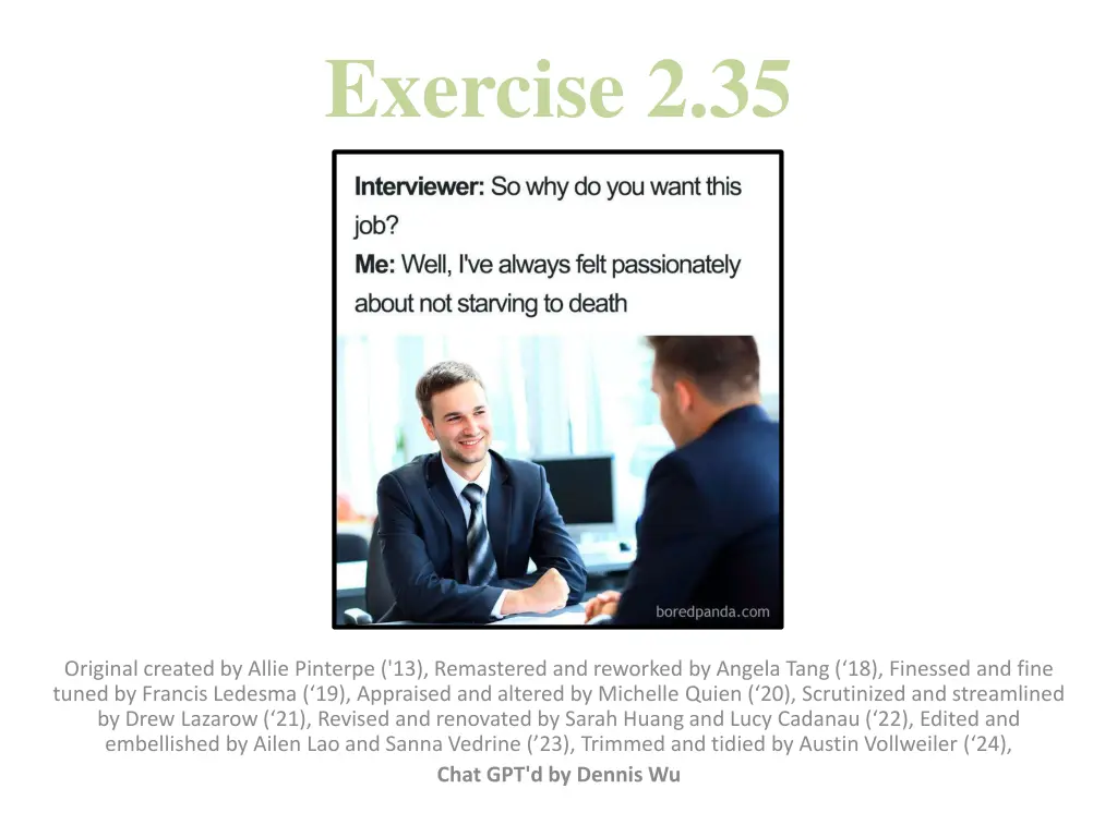 exercise 2 35 n.w