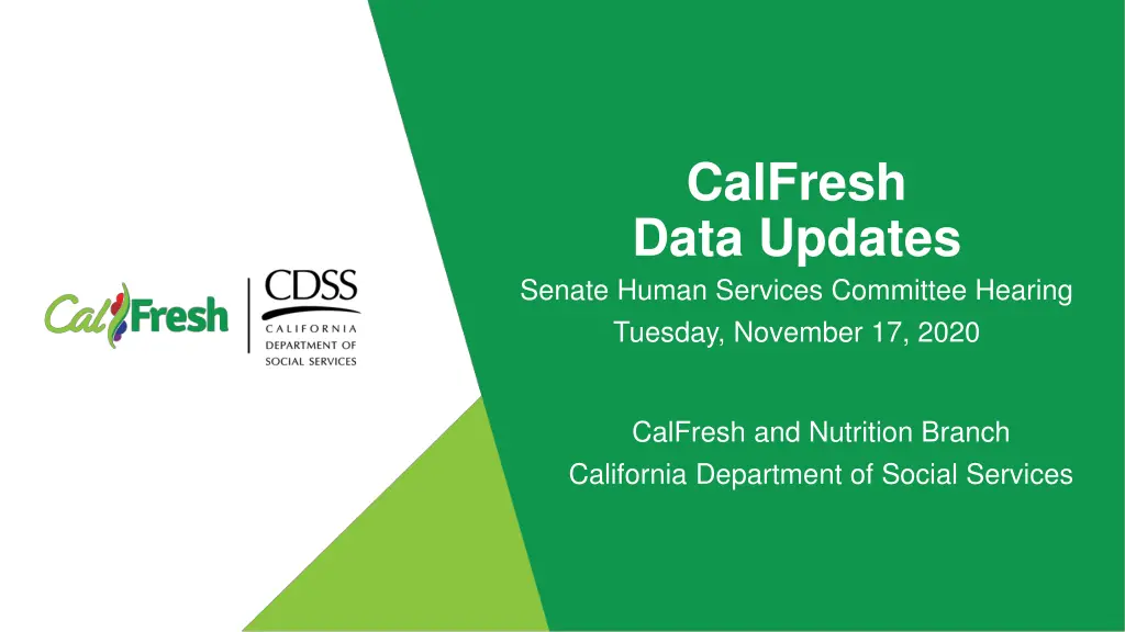 calfresh data updates senate human services n.w