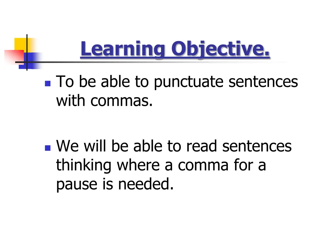 learning objective n.w
