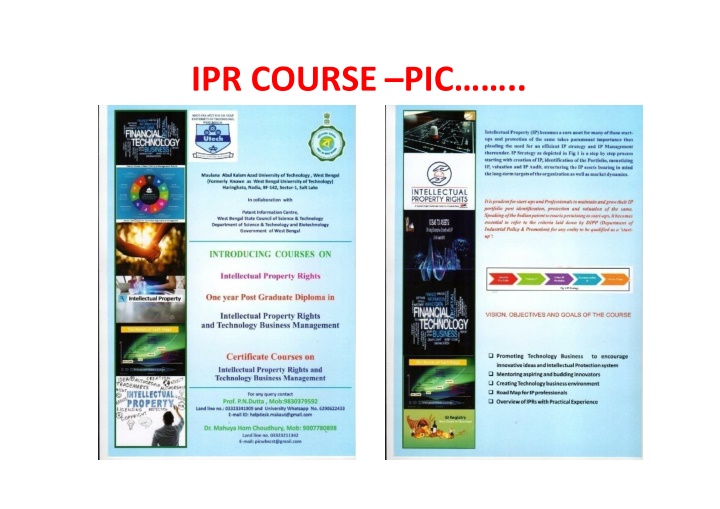 Intellectual Property Rights and Technology Business Management Courses