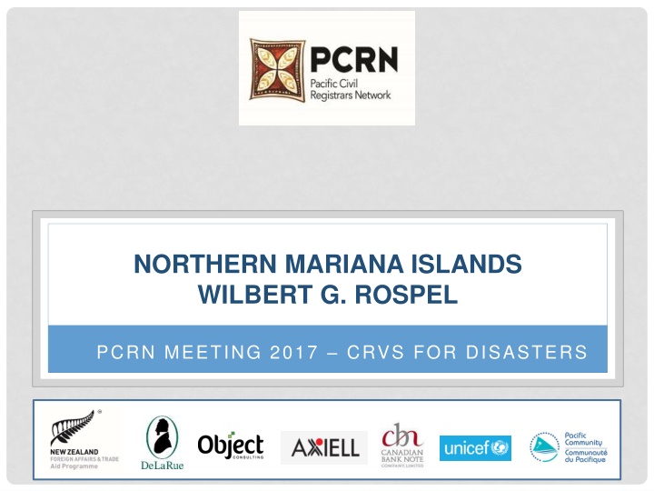 Crisis Response and Vital Statistics Management in Northern Mariana Islands