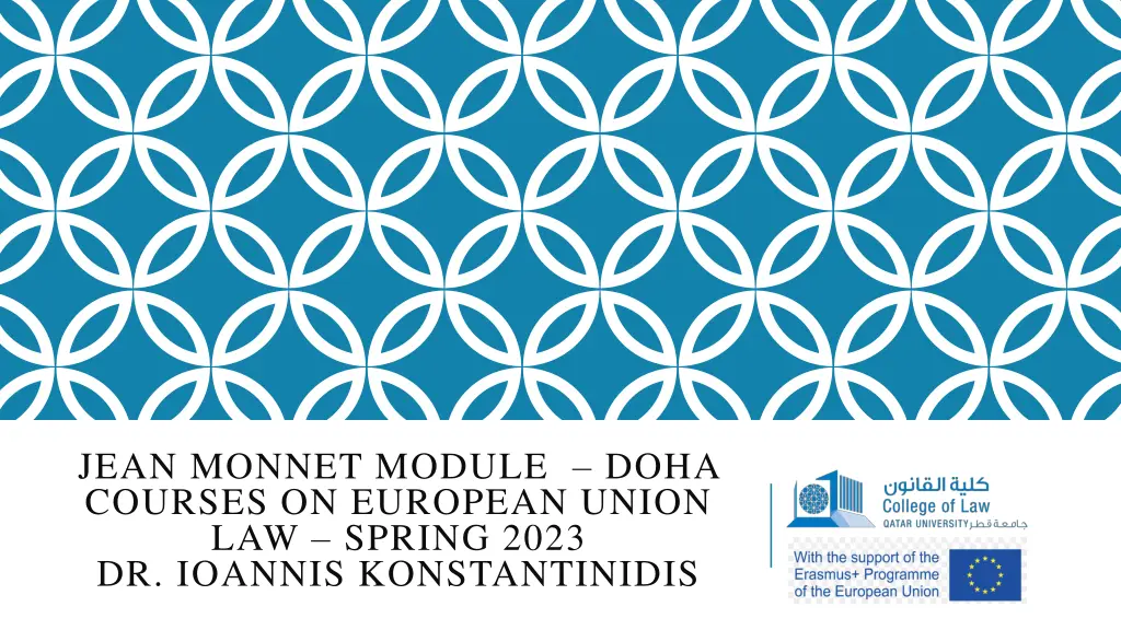 jean monnet module doha courses on european union n.w