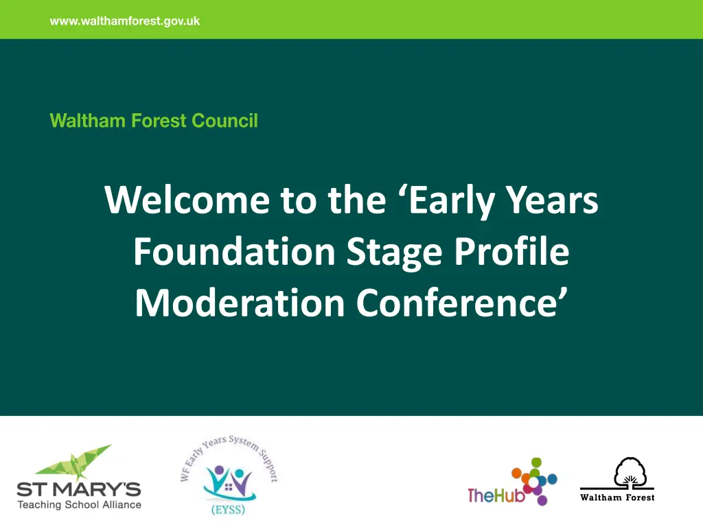 welcome to the early years foundation stage n.w