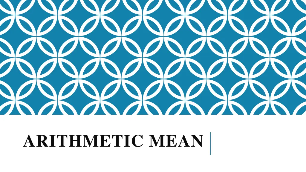 arithmetic mean n.w