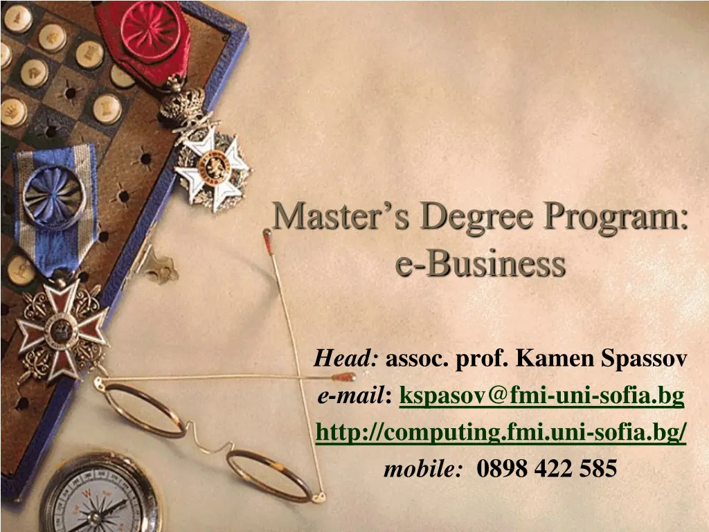 master s degree program e business n.w