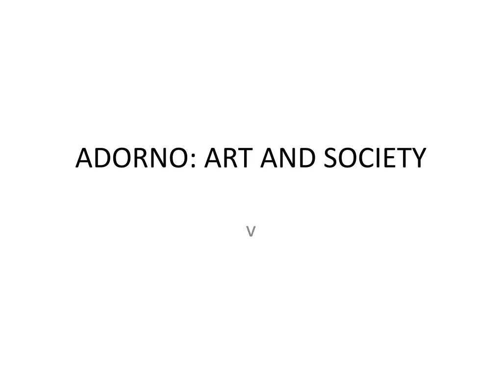 adorno art and society n.w