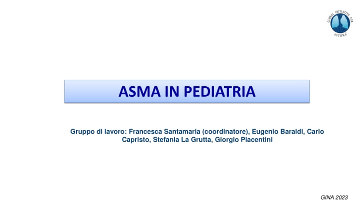 ASMA IN PEDIATRIA