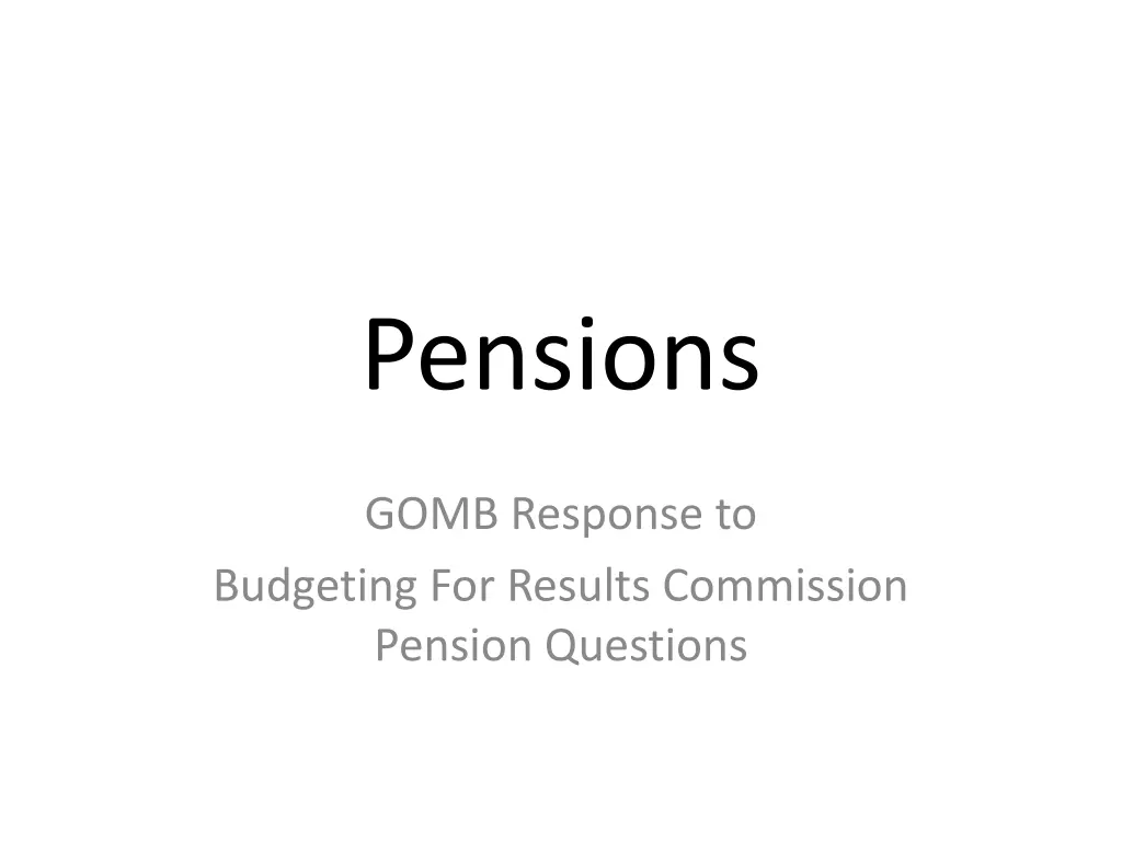 pensions n.w