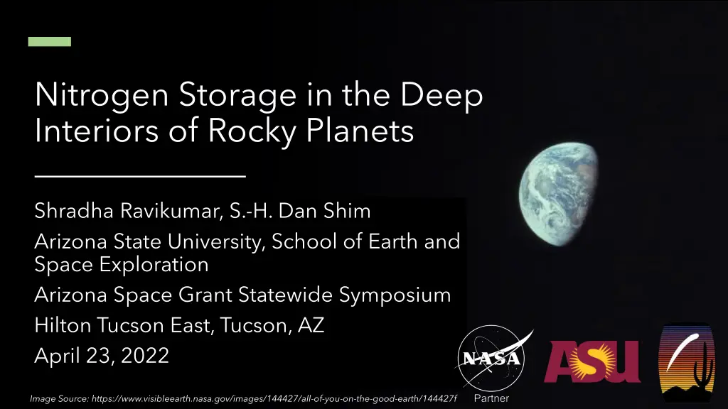 nitrogen storage in the deep interiors of rocky n.w
