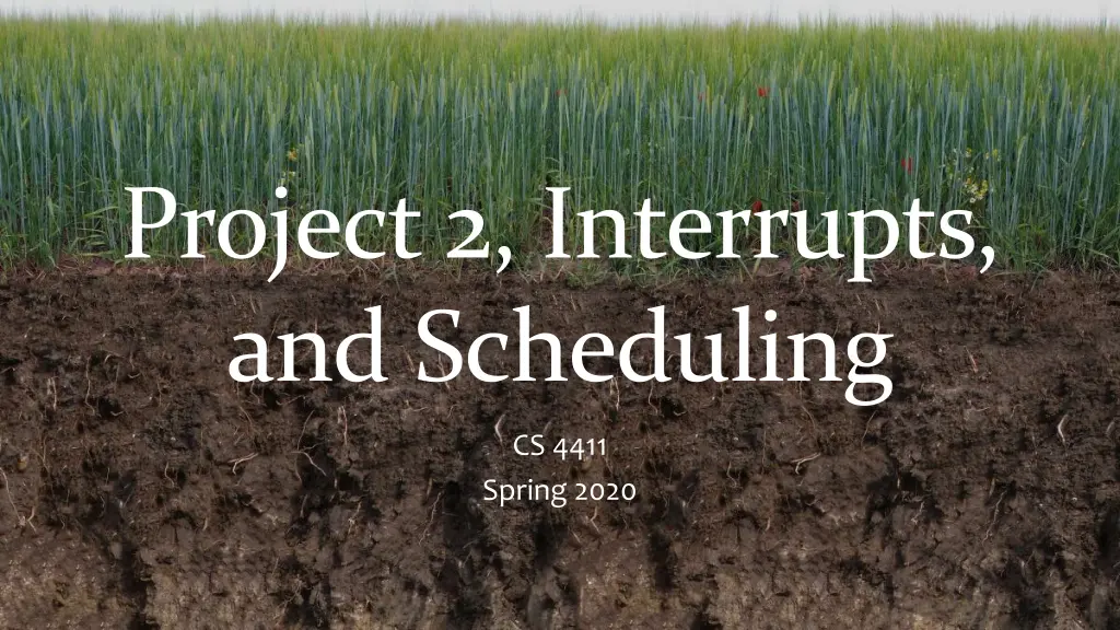 project 2 interrupts and scheduling n.w