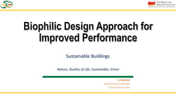 biophilic design approach for improved performance n.