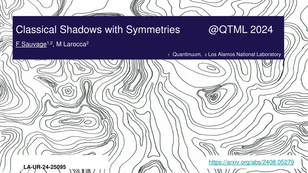 classical shadows with symmetries @qtml 2024 n.w
