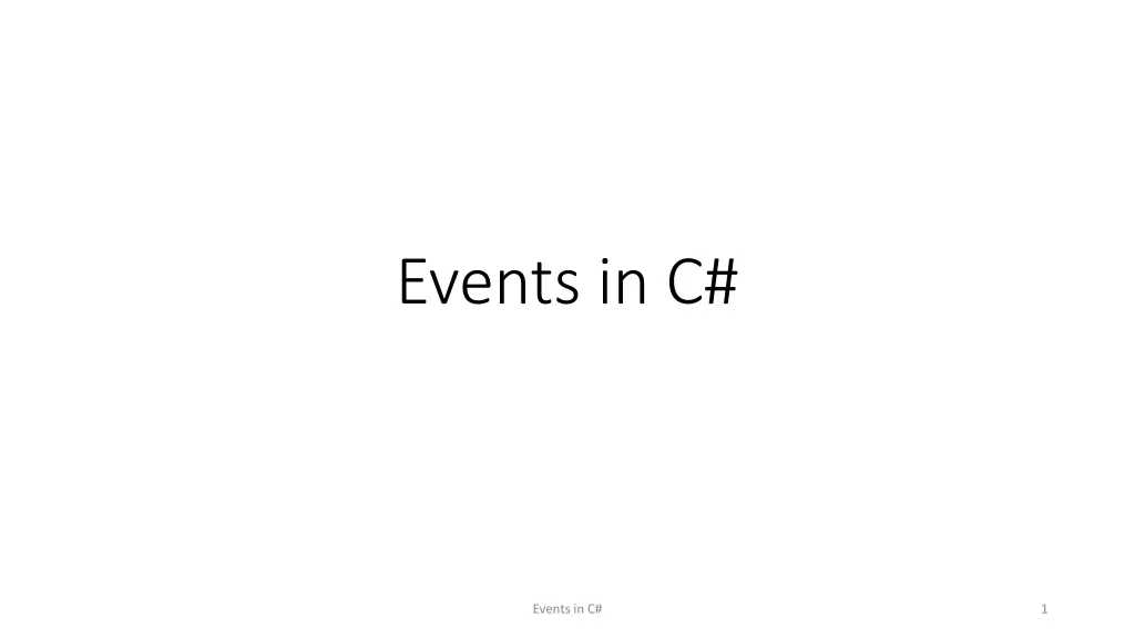 events in c n.w