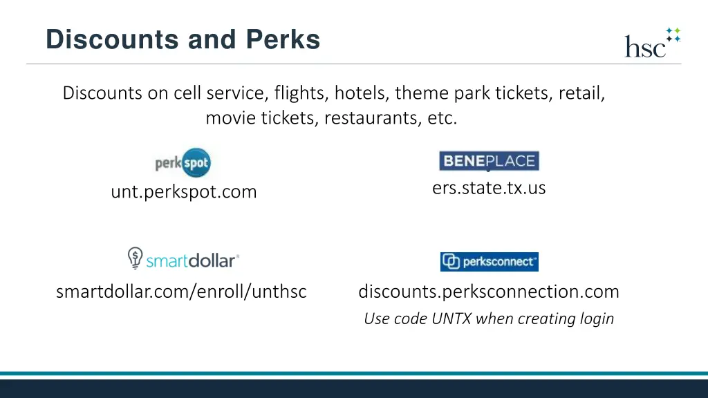 discounts and perks n.w