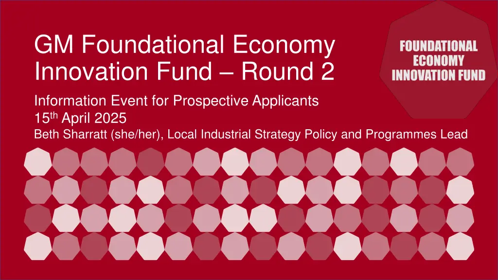 gm foundational economy innovation fund round n.w