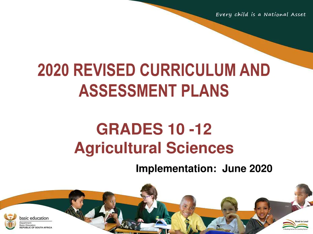 2020 revised curriculum and assessment plans n.w