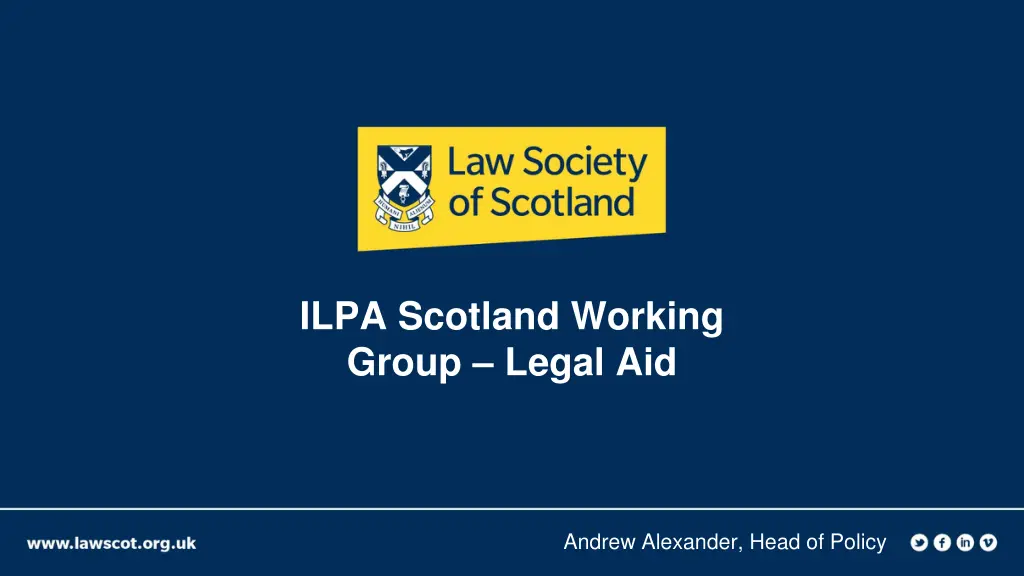 ilpa scotland working group legal aid n.w