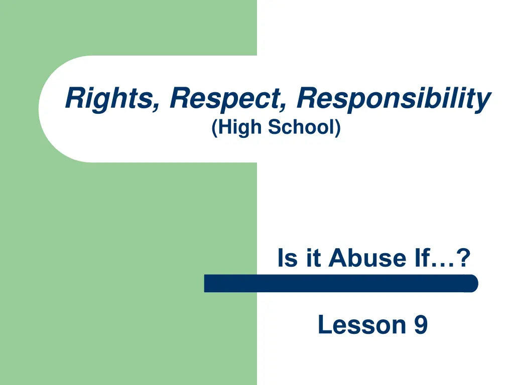 rights respect responsibility high school n.w