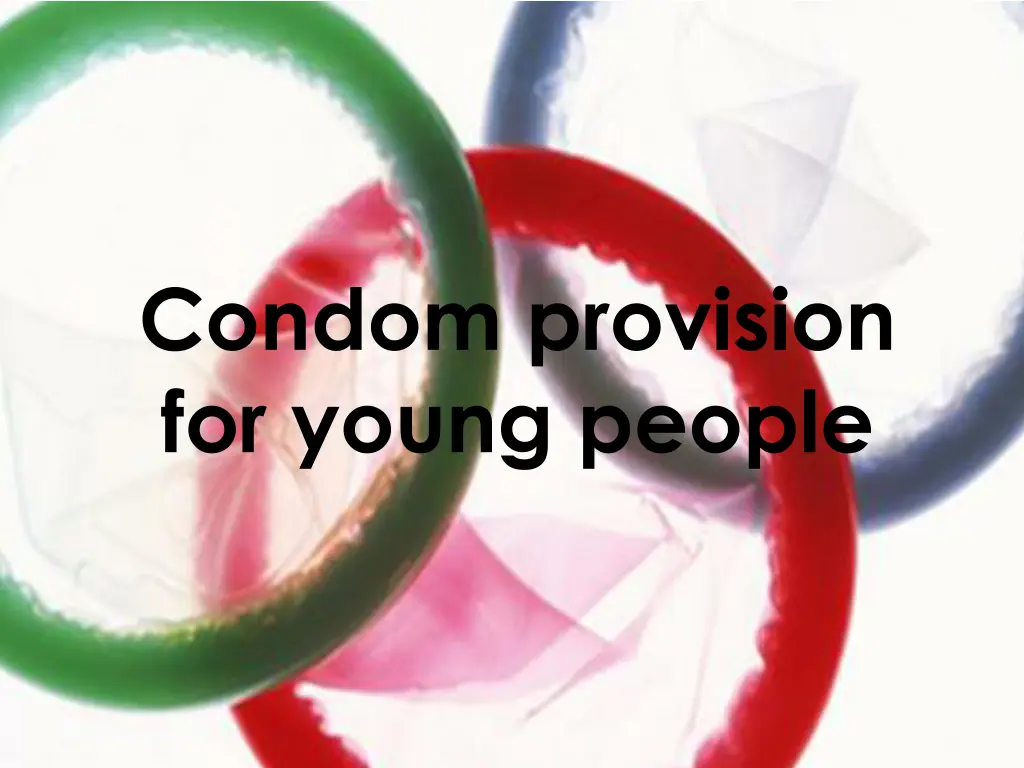 condom provision for young people n.w