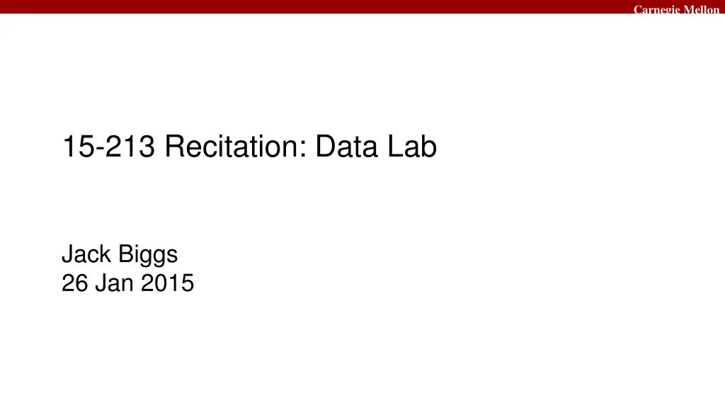 carnegie mellon n.w
