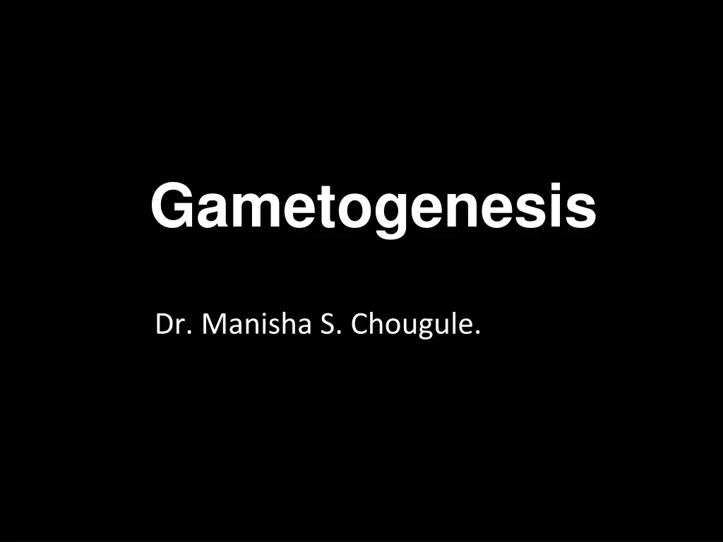 gametogenesis n.w
