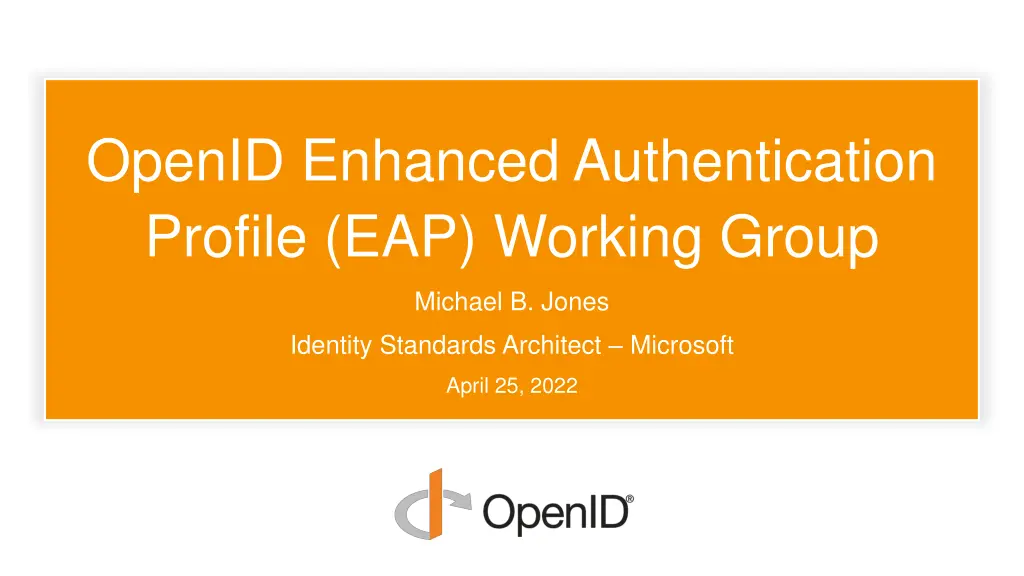 openid enhanced authentication profile n.w