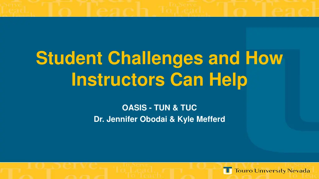 student challenges and how instructors can help n.w