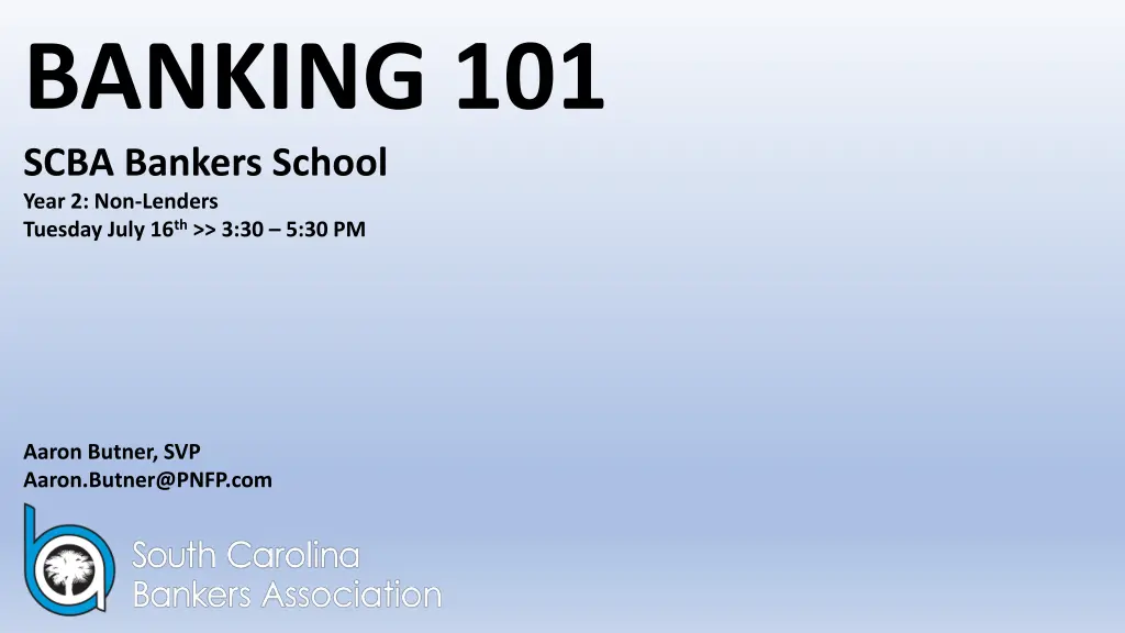 banking 101 scba bankers school year n.w