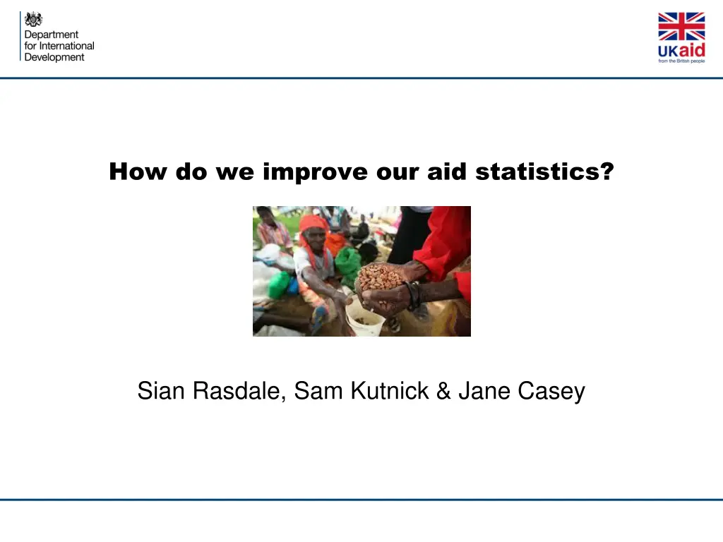 how do we improve our aid statistics n.w