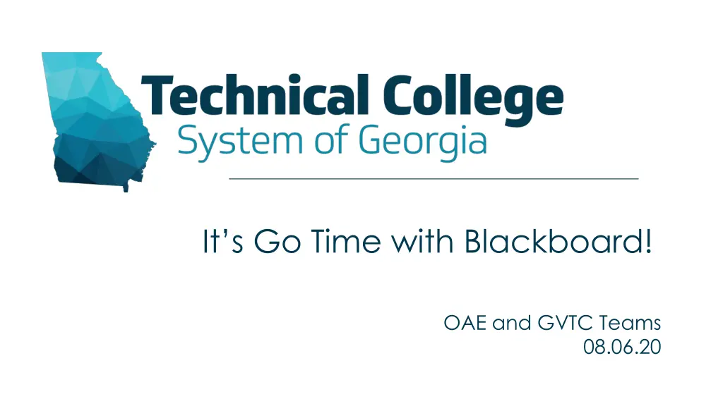 it s go time with blackboard n.w