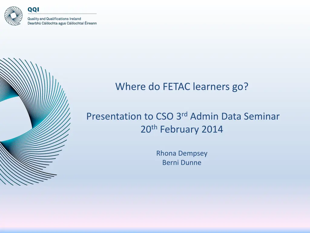 where do fetac learners go n.w