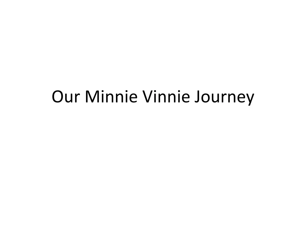 our minnie vinnie journey n.w